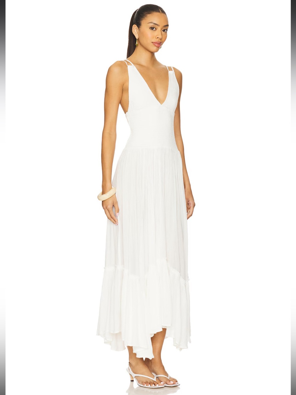 NWOT Free People Fun in the Sun ☀️Maxi Dress in White